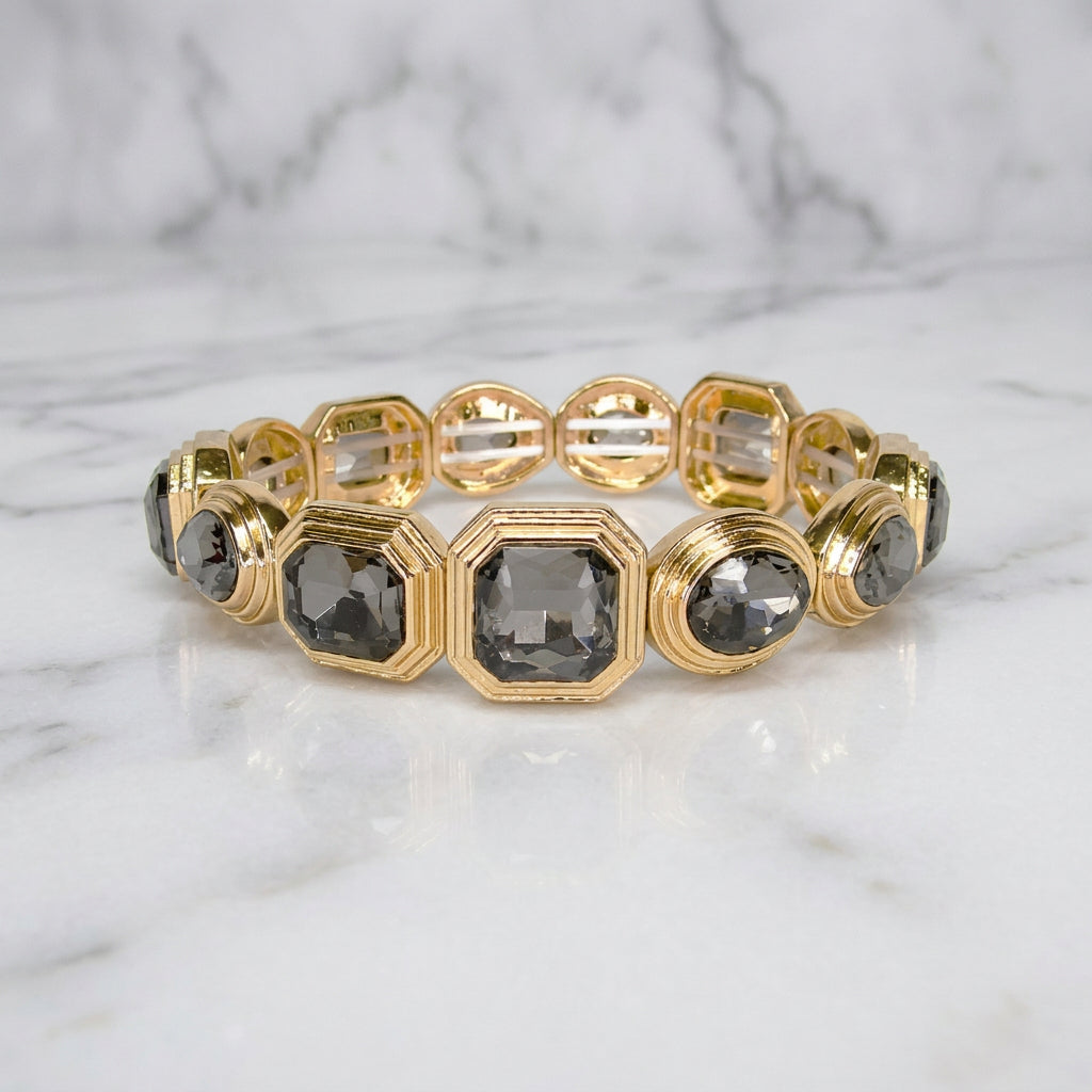 Rough Sketch Ooh & Aah multi-shape stretch bracelet in a simple close-up product view