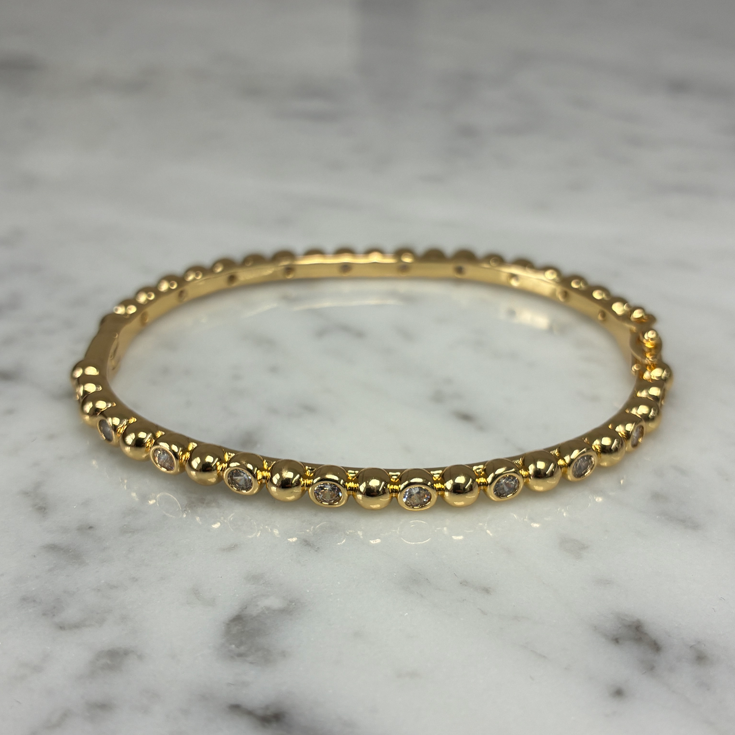 Bezel CZ Bangle