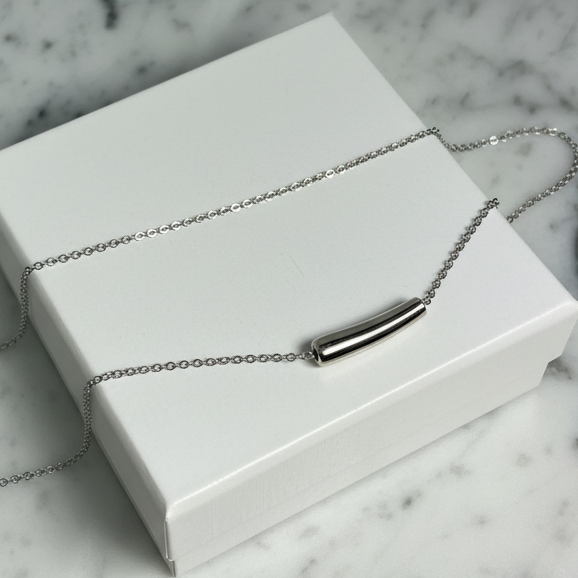 Graduated Tube Slide Necklace