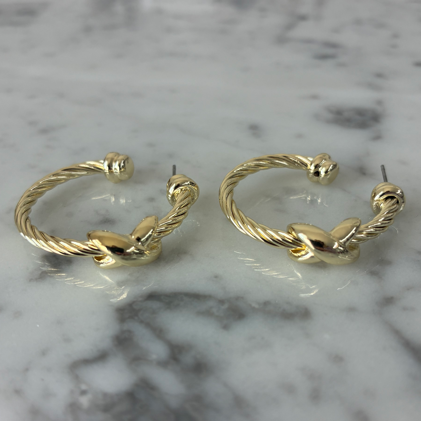 Cable CZ Pave X Earring