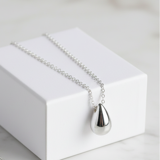 Raindrop Pendant Necklace-Sm