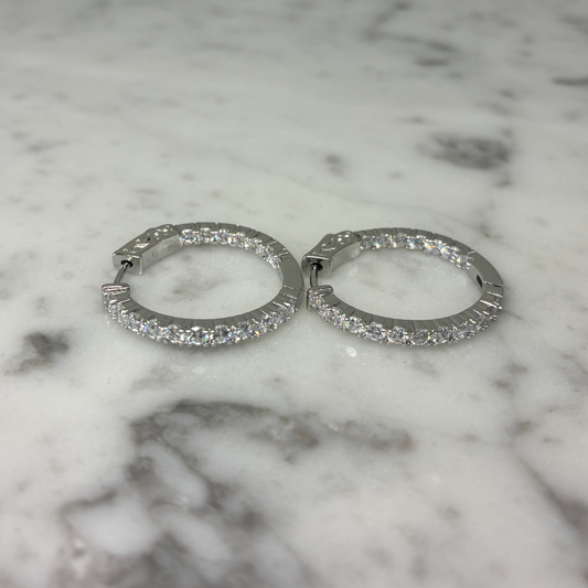 Small Hoop Earring w/ Button Opening