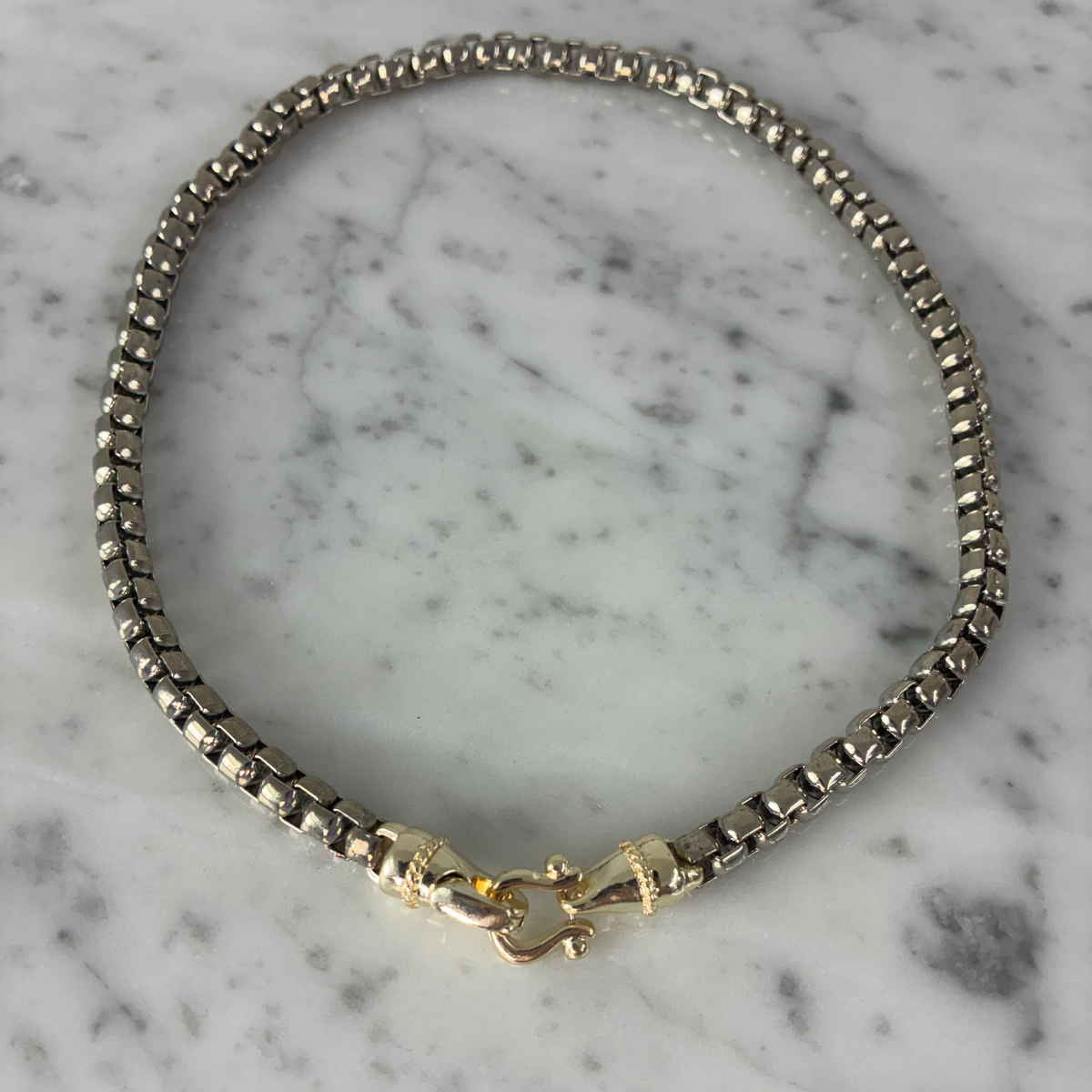 Heavy Chain Necklace w/ Gold Hook