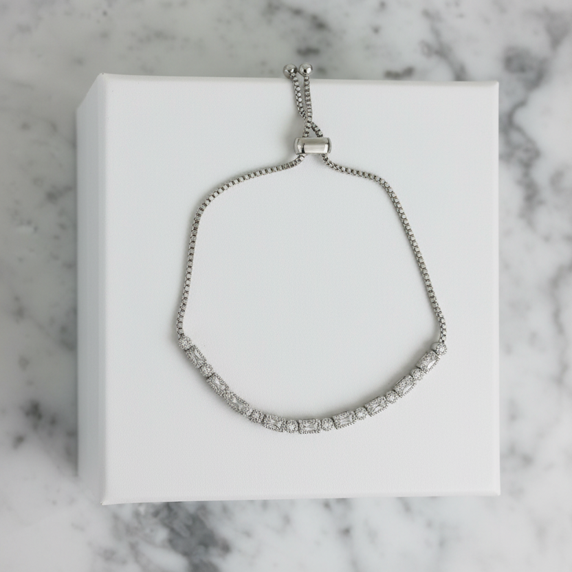 Deco CZ Slide Bracelet