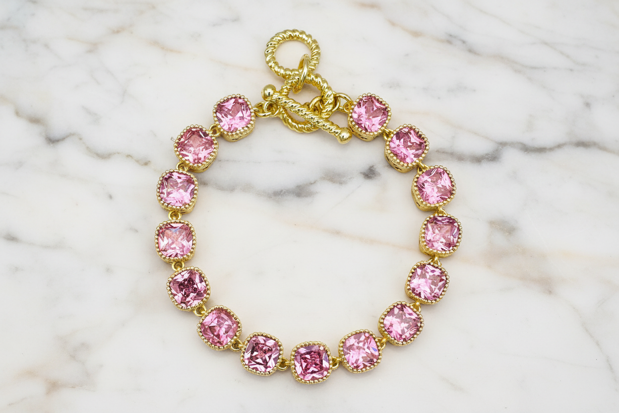 Gold Multi Stone Bracelet