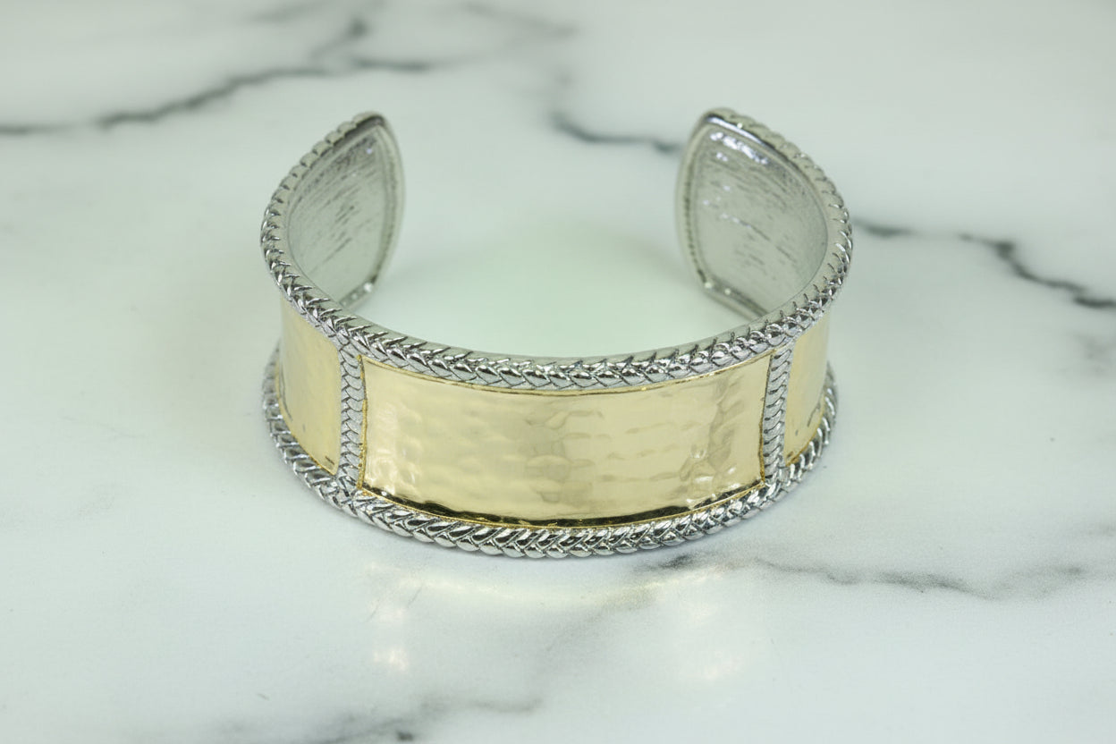 Hammered Gold Cuff