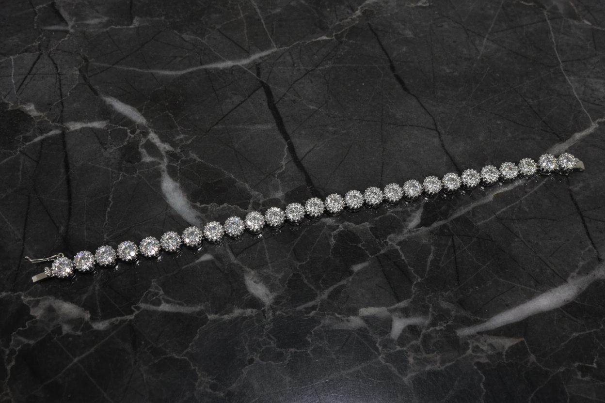 Silver CZ Tennis Bracelet 4mm