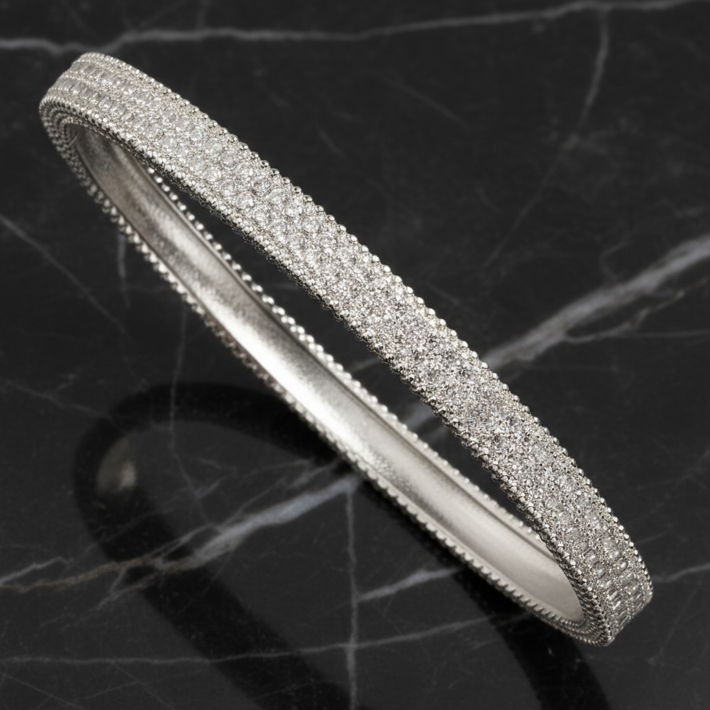 Bangle w/ Pave CZs