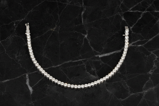 Small Round CZ Tennis Bracelet