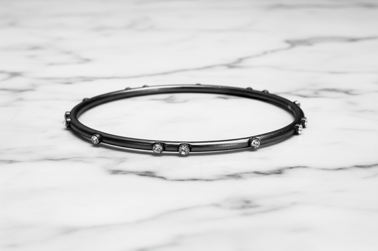 Thin Bangle w/ CZs