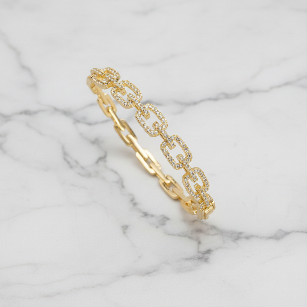 CZ Link Bangle