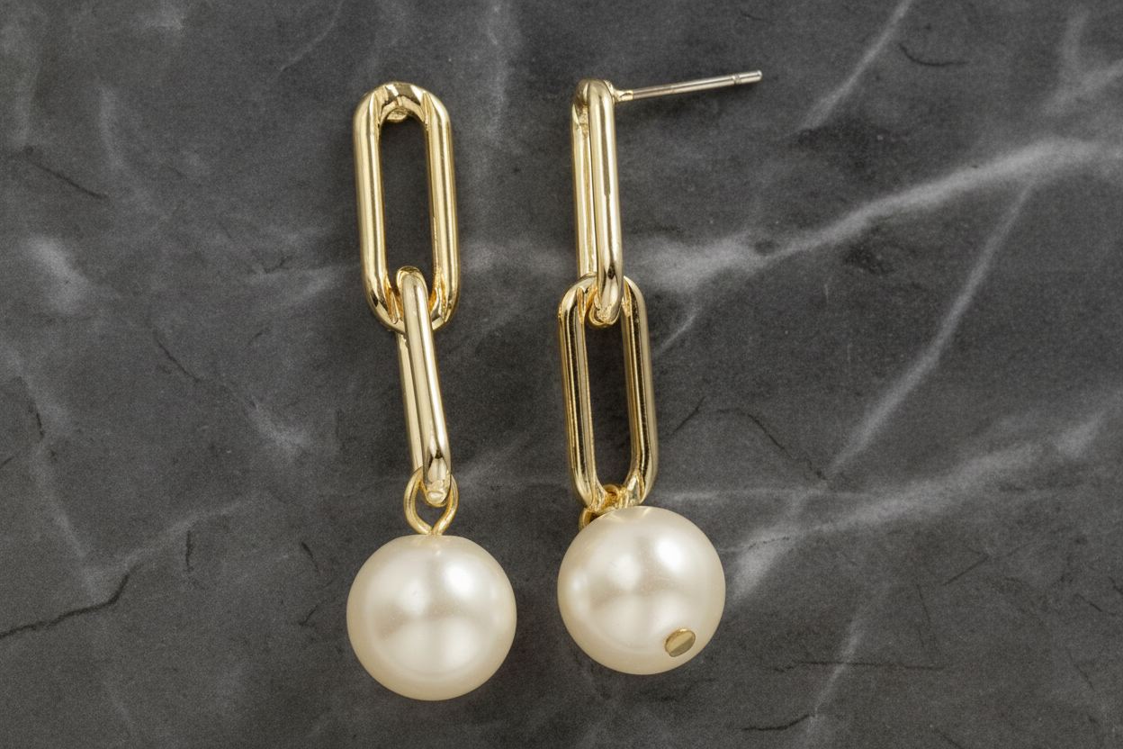Paper Clip Link Earring