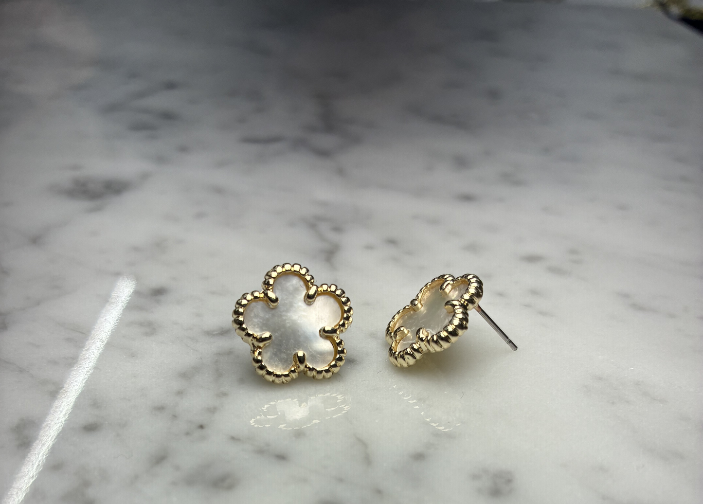 Gold Flower Earring