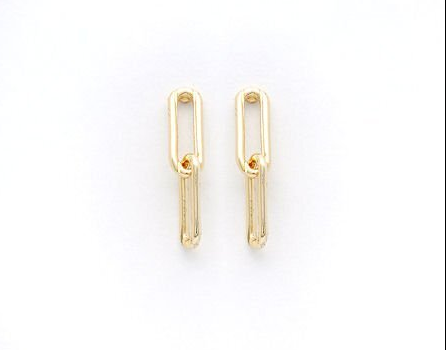 Paper Clip Link Earring