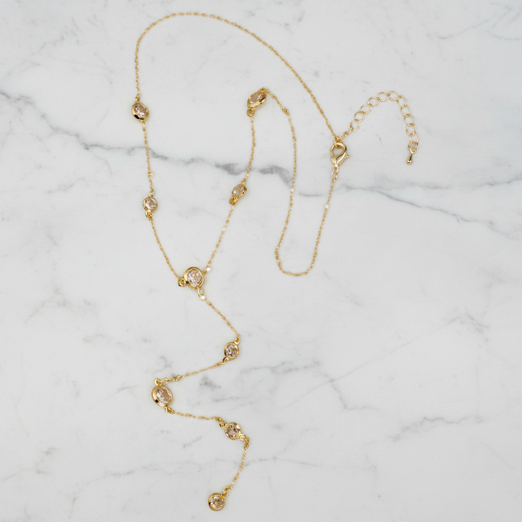 CZ "Y" Necklace