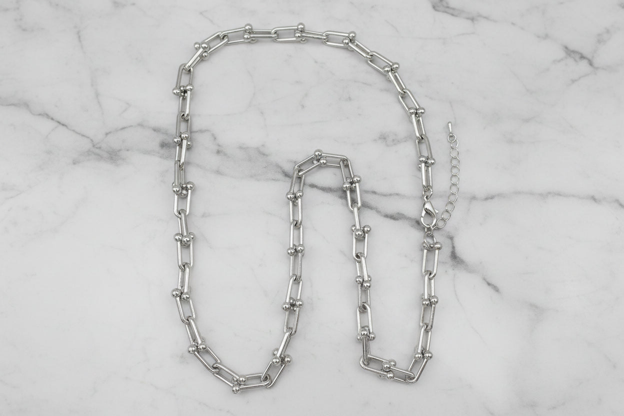 Silver Link Necklace