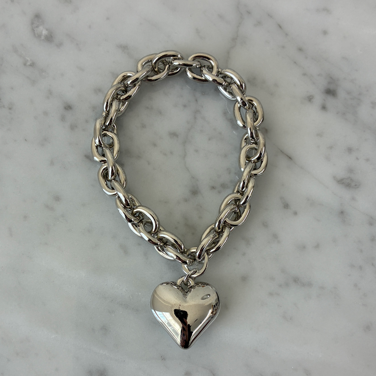 Link Puffy Heart Bracelet