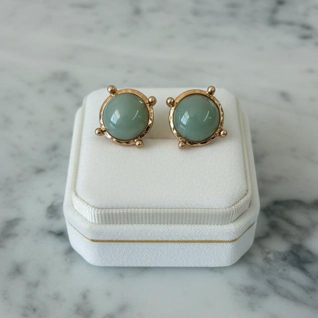 Button Earrings