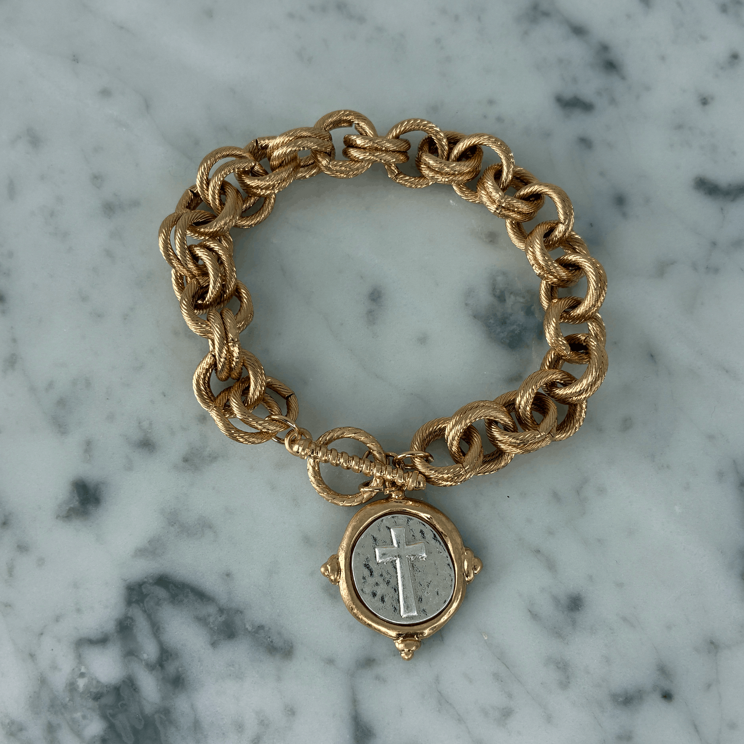 Cross Pendant Bracelet