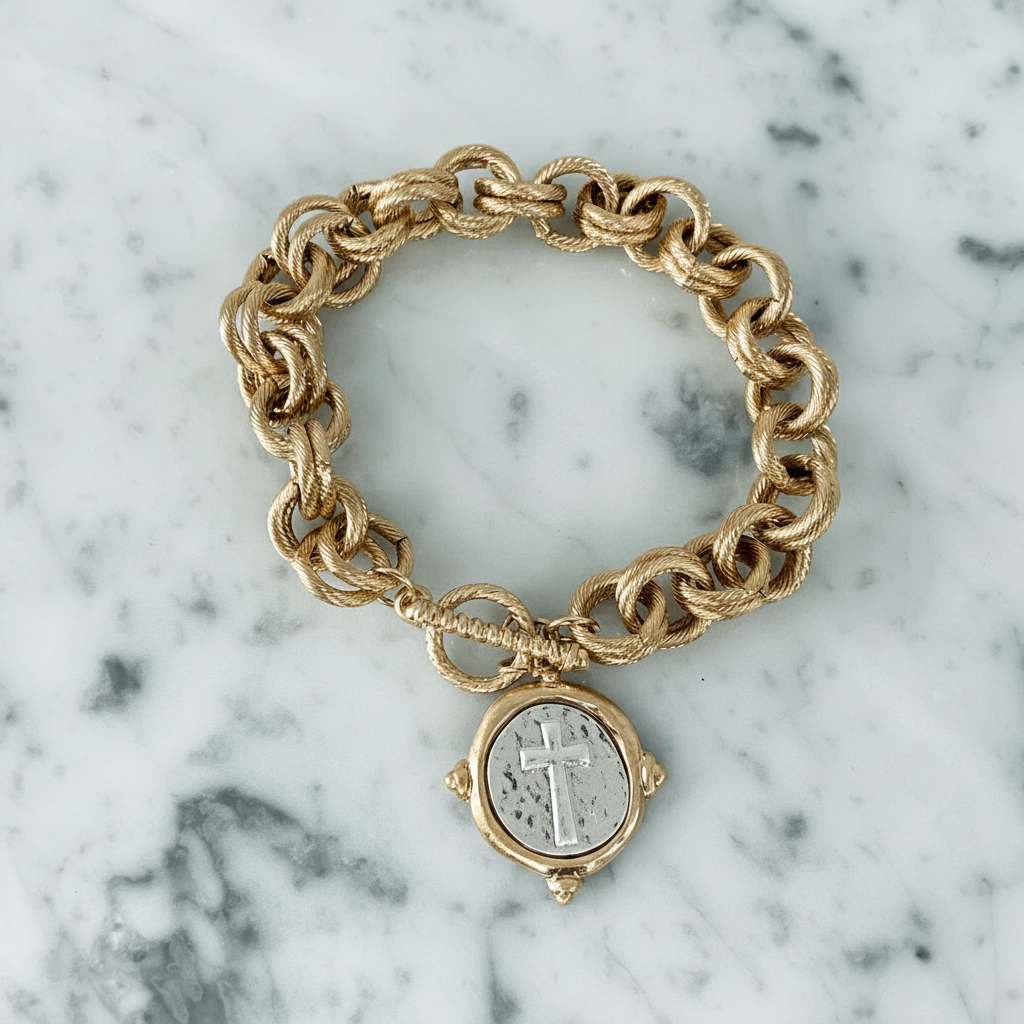 Cross Pendant Bracelet
