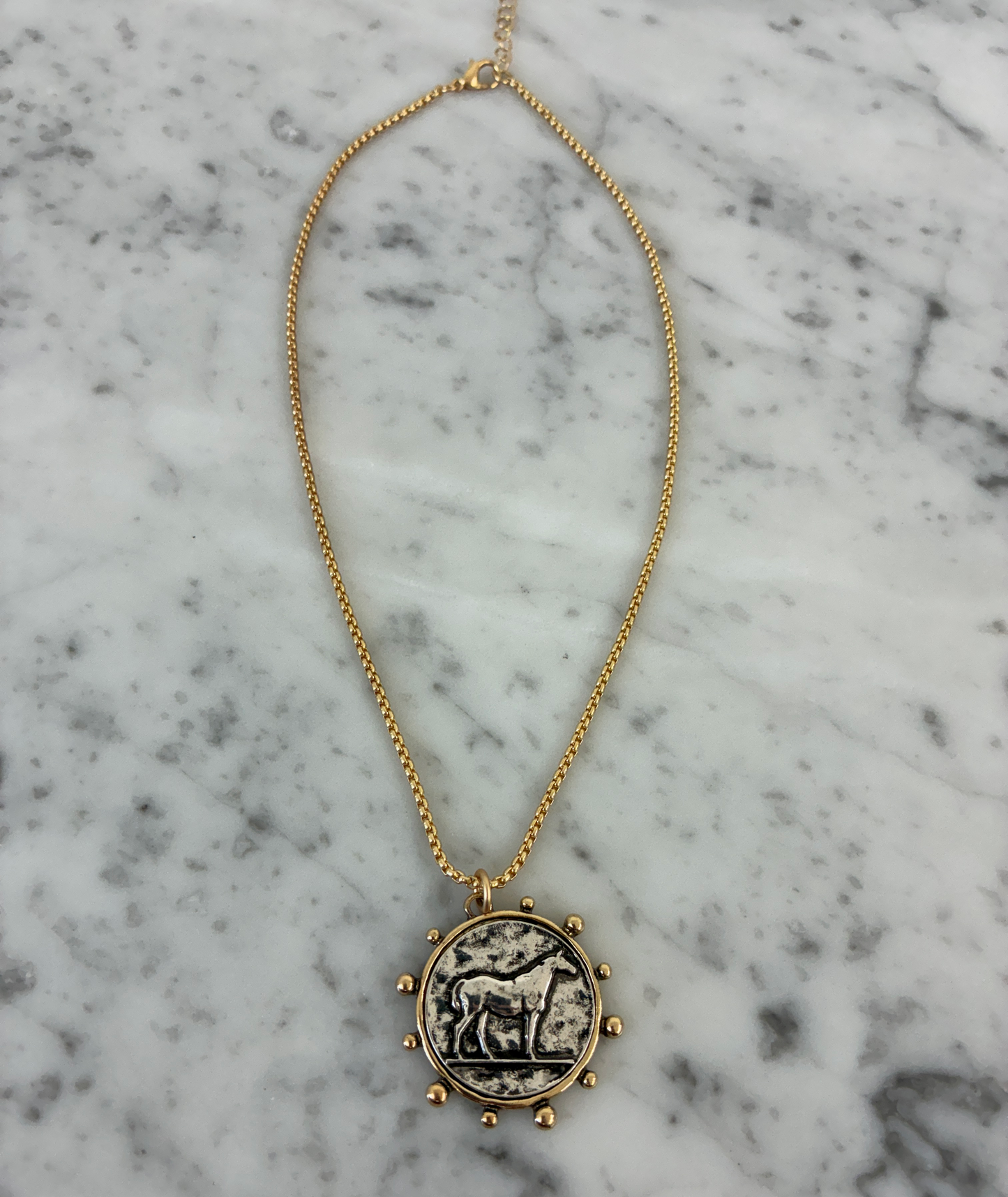 Horse Medallion Necklace
