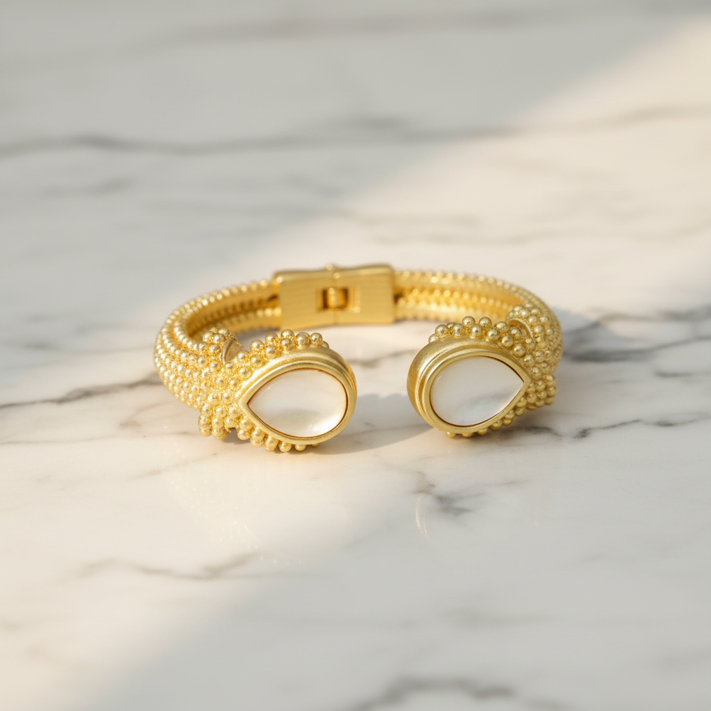Dottie Bangle w/ Pear Stones