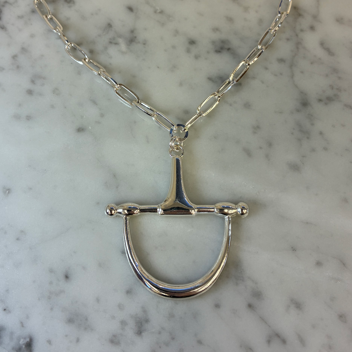 Horse Bit Pendant Necklace
