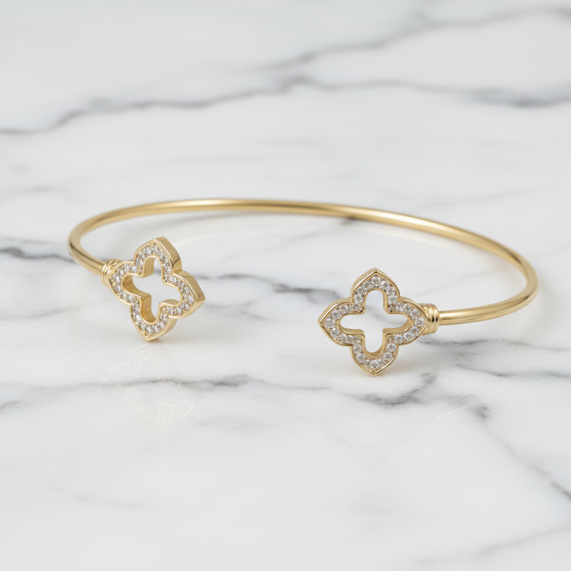 Cross Bracelet w/Pave