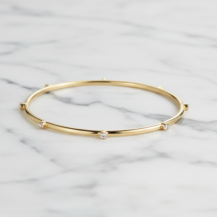 Scattered CZ Bangle