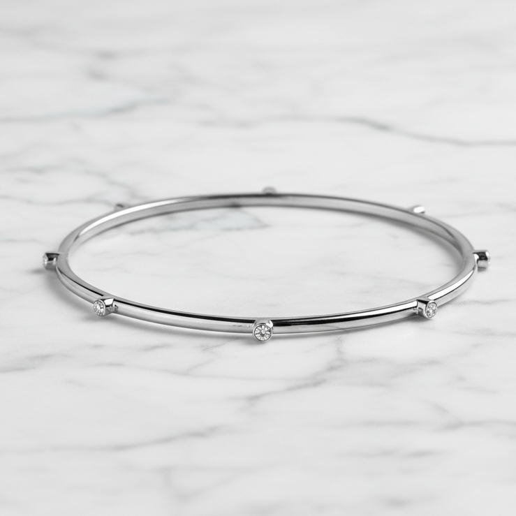 Scattered CZ Bangle