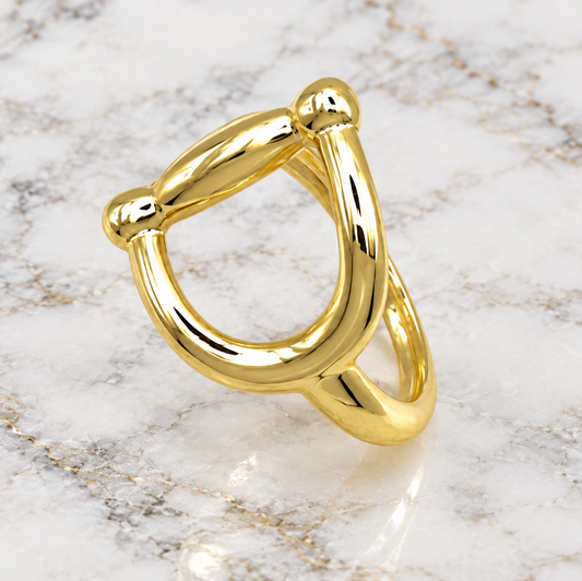 Gold Horseshoe Ring