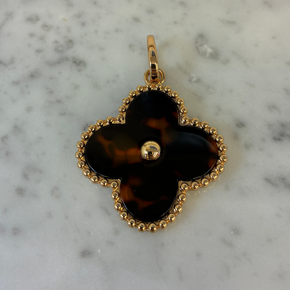 Tortoise Clover Pendant