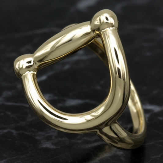 Gold Horseshoe Ring