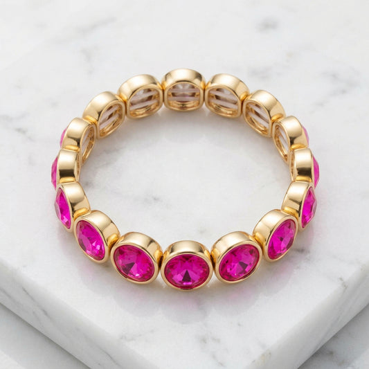 Rough Sketch Ooh & Aah SM stretch bracelet in a colorful bead design