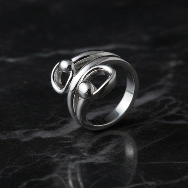 Wrap Around Horsebit Ring