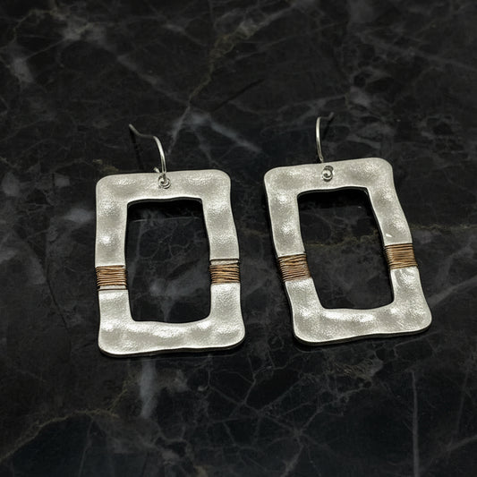Open Rectangle Earring