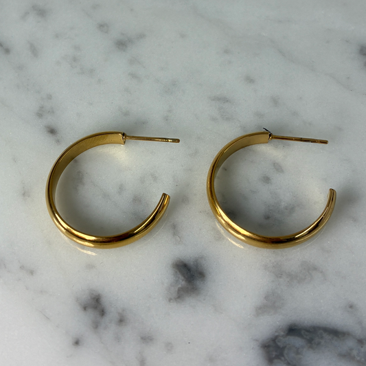 Gold Everyday Hoop Earring