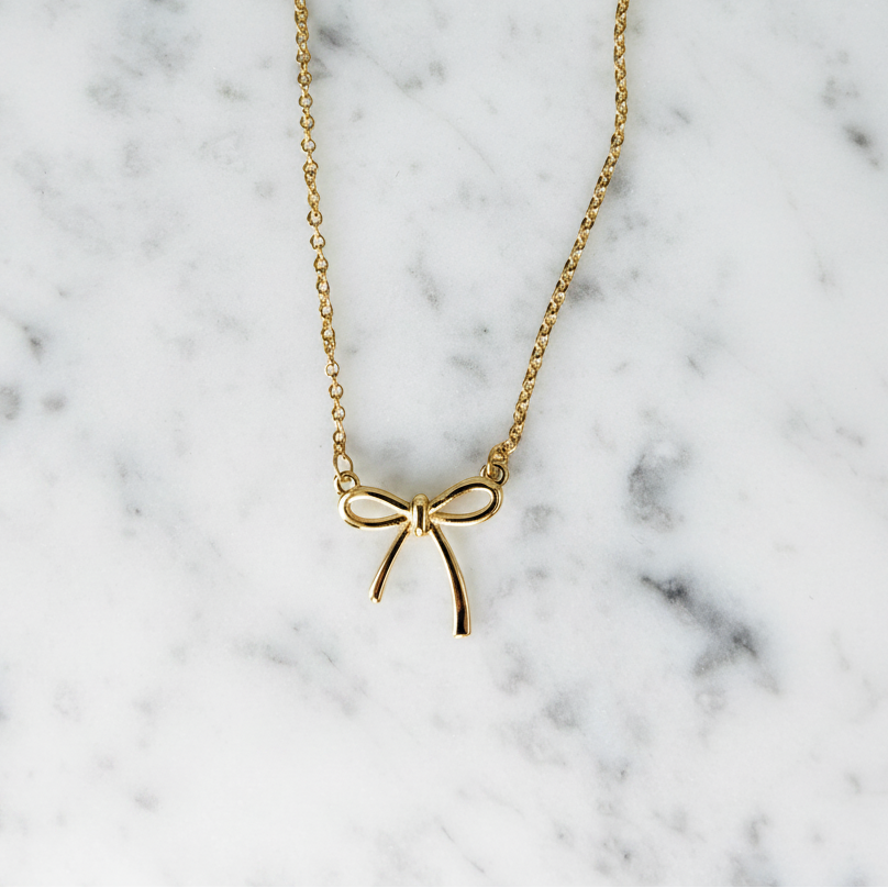 Delicate Bow Necklace