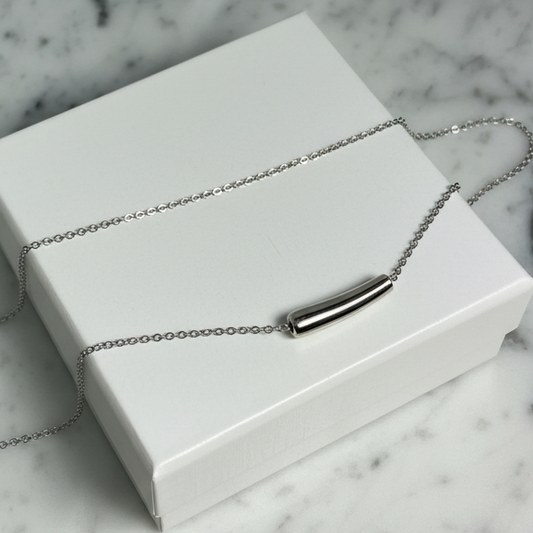 Graduated Tube Slide Necklace