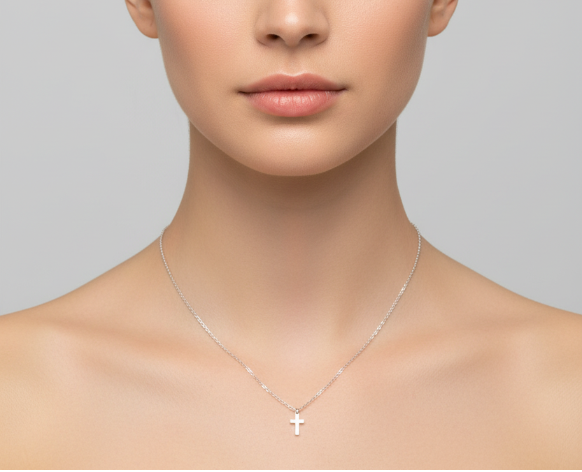 Teeny Tiny Cross Necklace