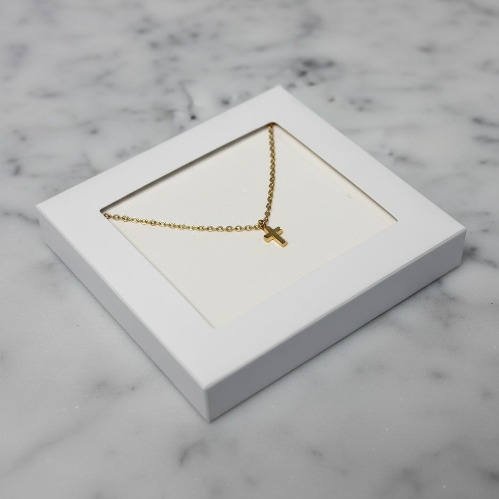 Teeny Tiny Cross Necklace