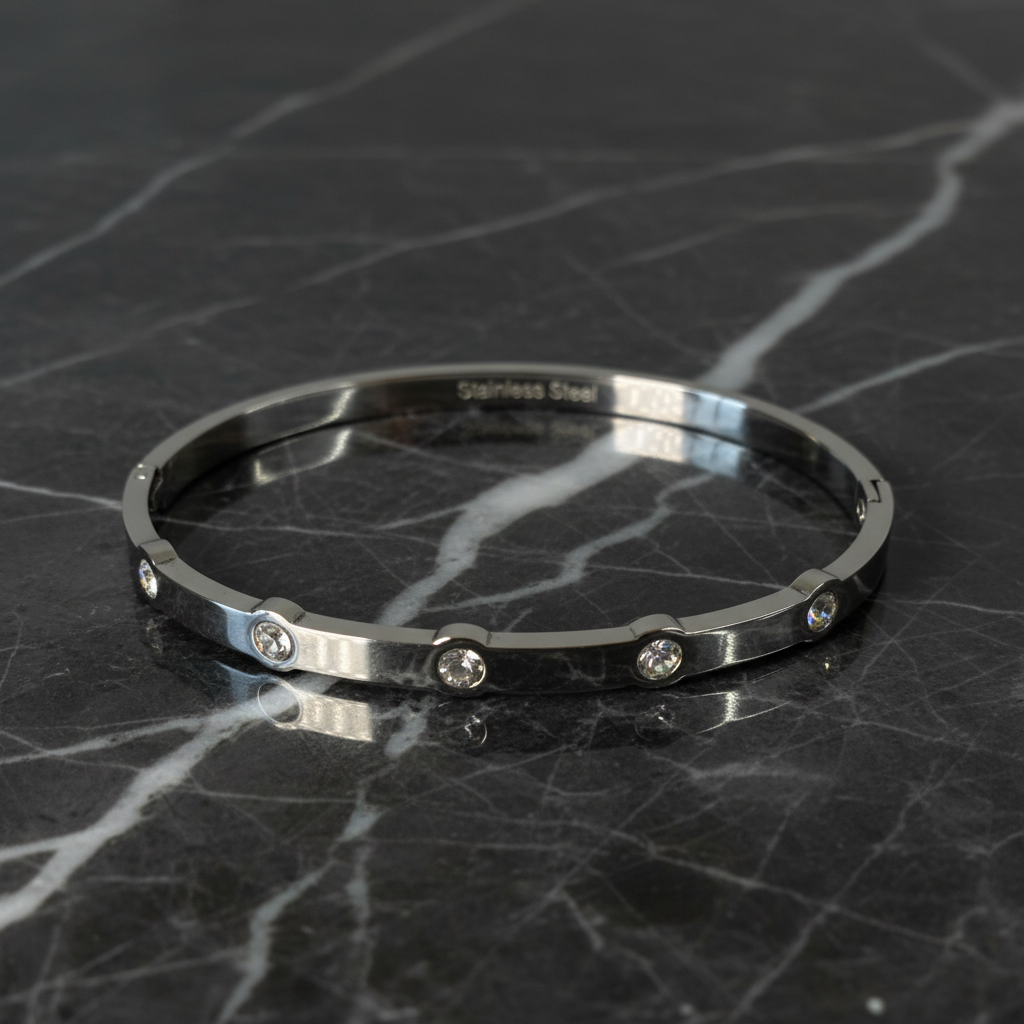 Simple CZ Bangle