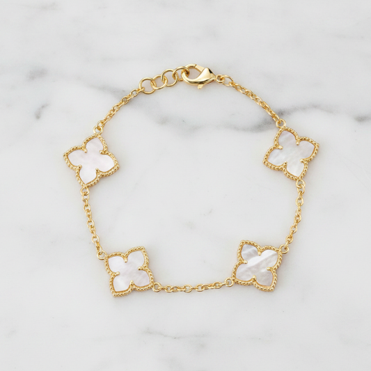 MOP Flower Bracelet