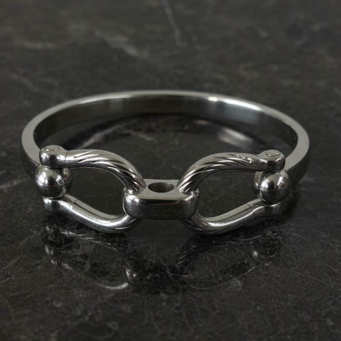 Double Horse Bit Hinge Bracelet
