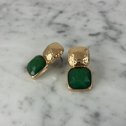 Bold Stone Dangle Earring
