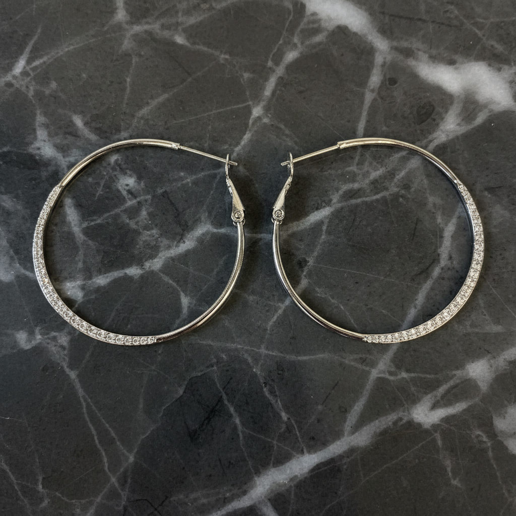 Thin CZ Hoop
