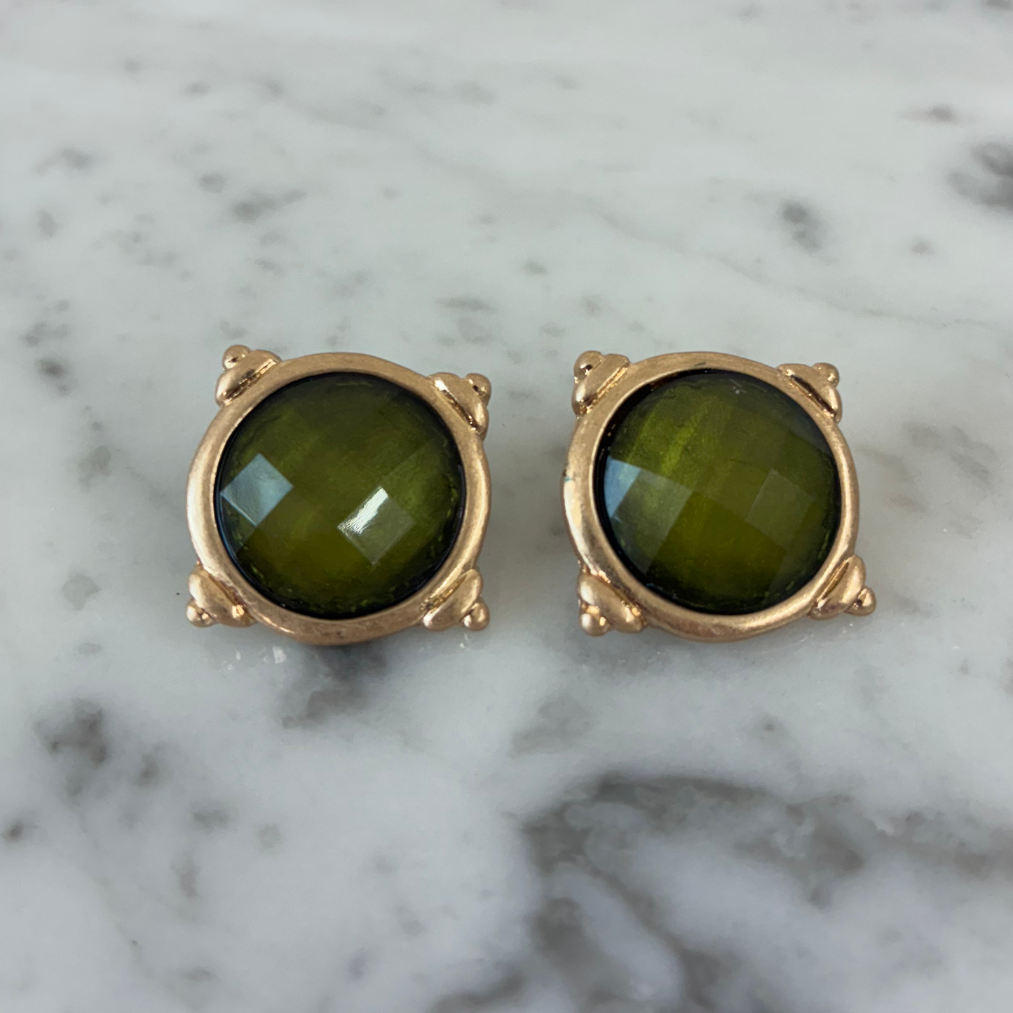 Stone Post Earring