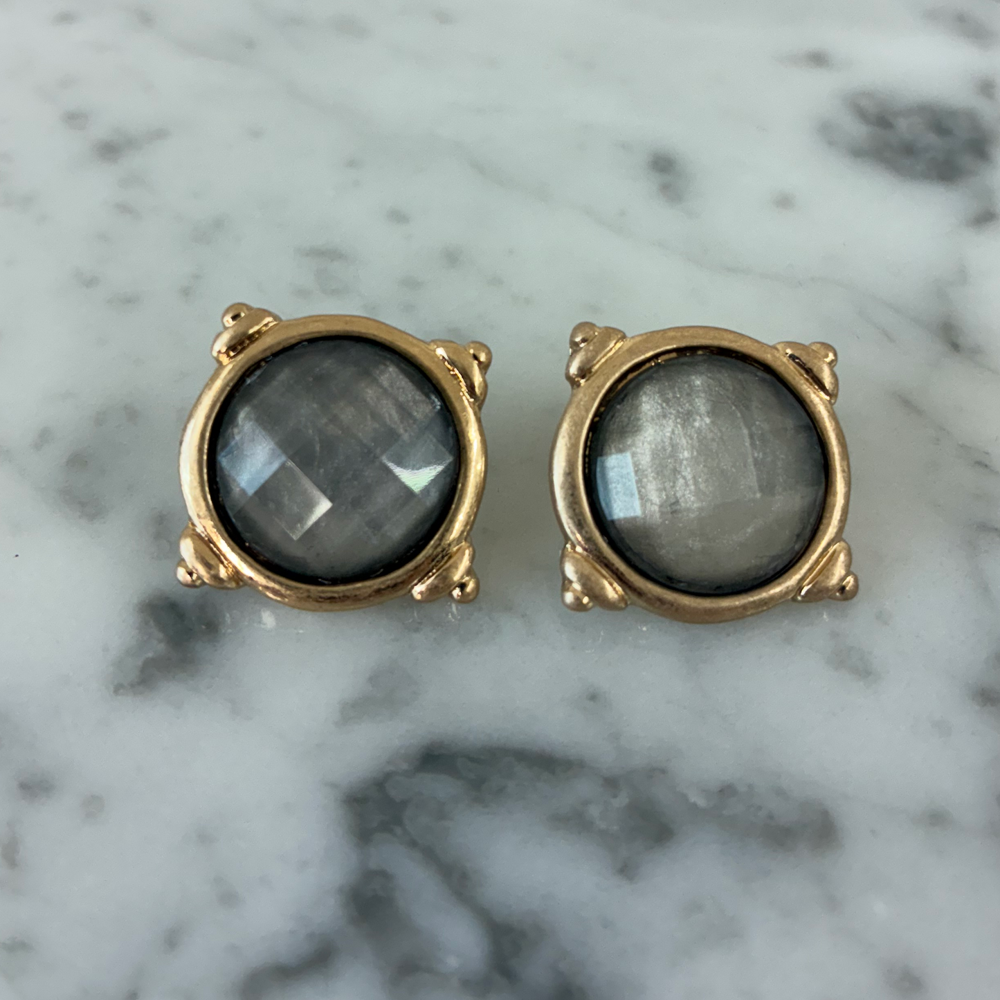 Stone Post Earring