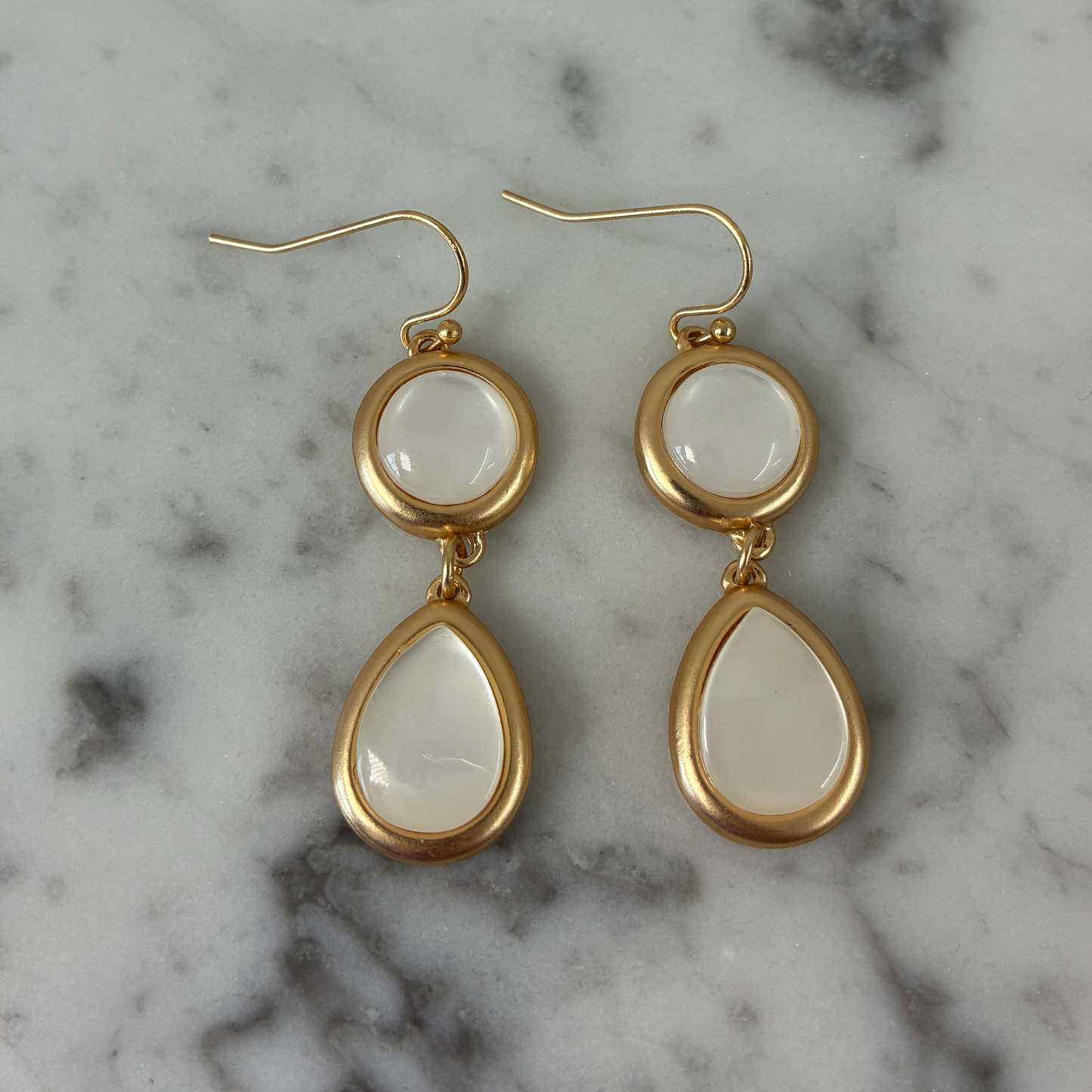 Two Stone Dangle Earring