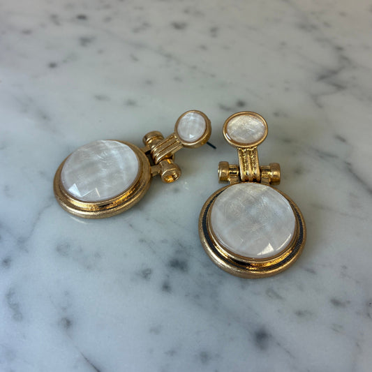 Stone Pendant Dangle Earring